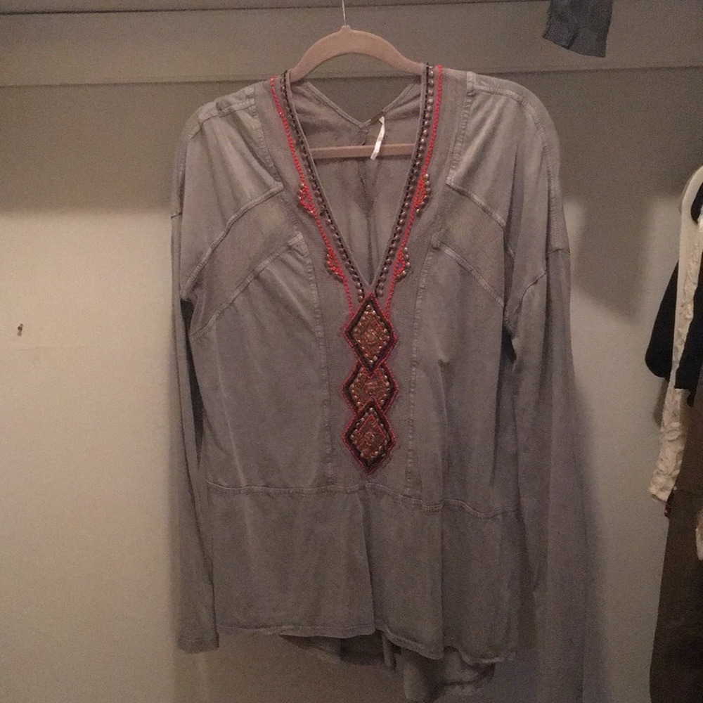 Free People Sequin shirt